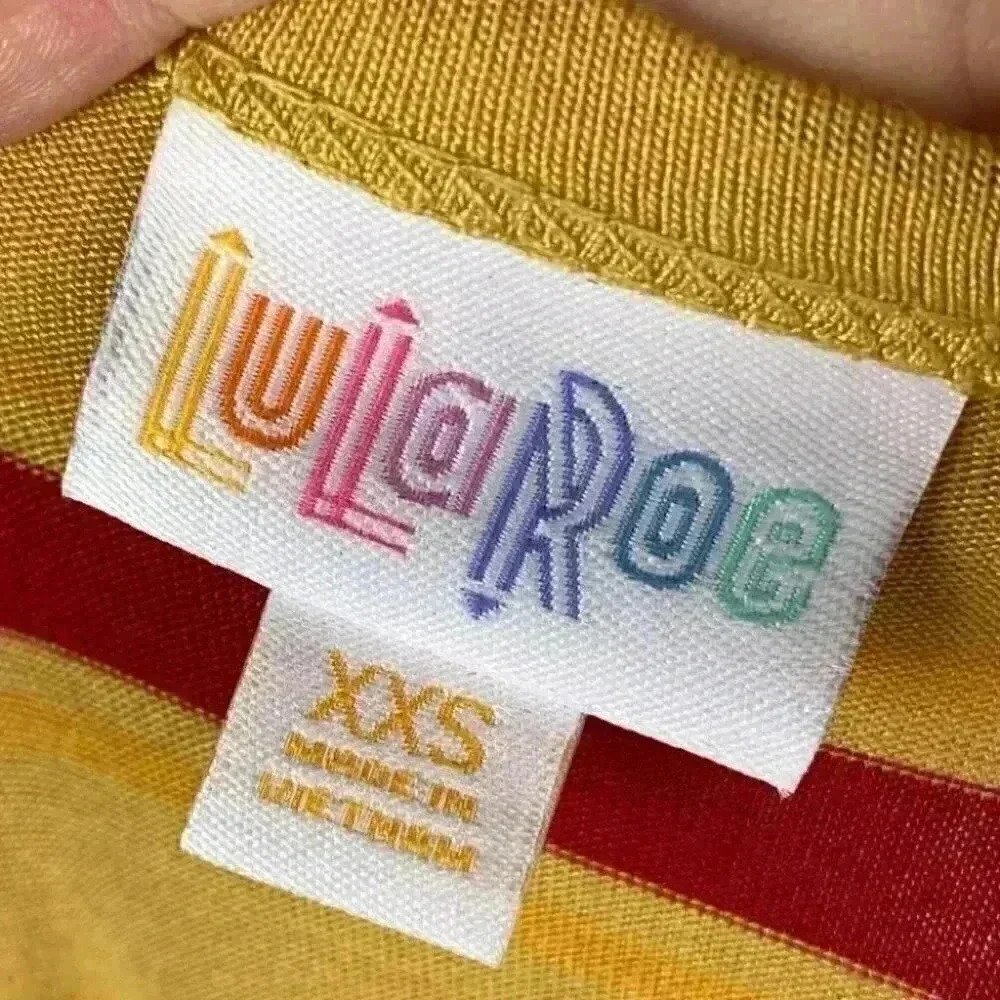 New Lularoe dress sz XXS 00-0 Julia striped pencil - Picture 8 of 10
